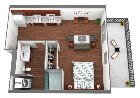 Ireland Floorplan at Liffey on Snelling, St. Paul, Minnesota